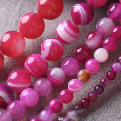 Nature Texture Agate Beads