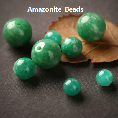 Amazonite Crystal Green Beads