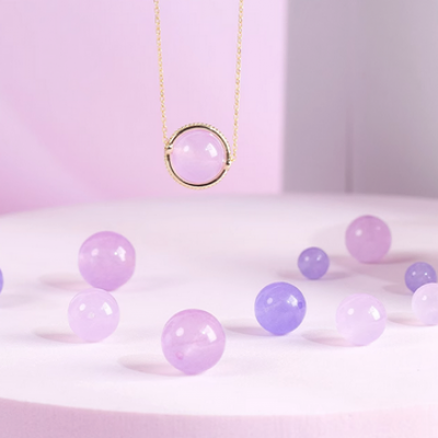 Violet Crystal Beads