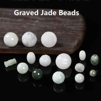 Nature Jade Graved Pendants