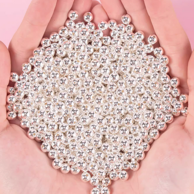 Shiny Silver Beads