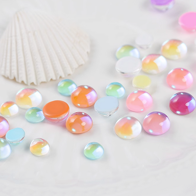 Fantasy Half Glass Beads 