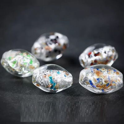Dolioform Glass Beads