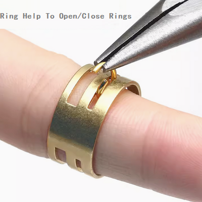Ring help to open/close open rings
