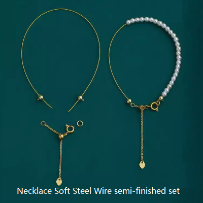 Necklace Soft Flexible Wire Semi-Finished Set