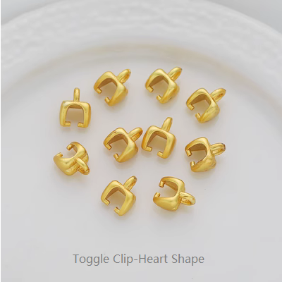 Toggle Clip Heart Shape