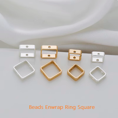 Beads Enwrap Ring-Square