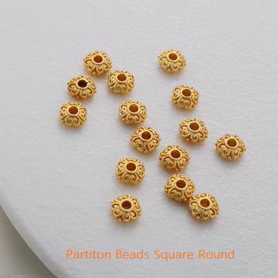 Partiton Beads-Square Round
