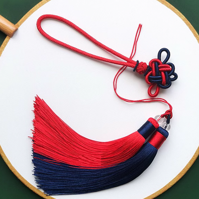 Tassel-Two Color Tassels + Auspicious Knot Hang Rope