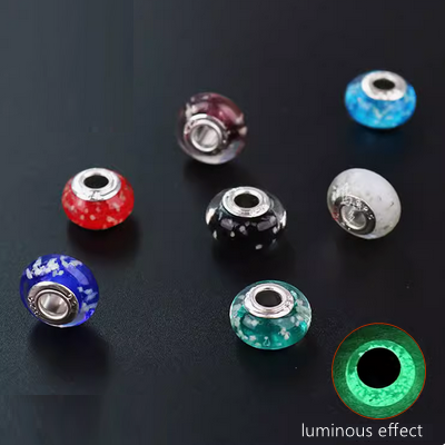 Luminous Glass Beads-Big Hole