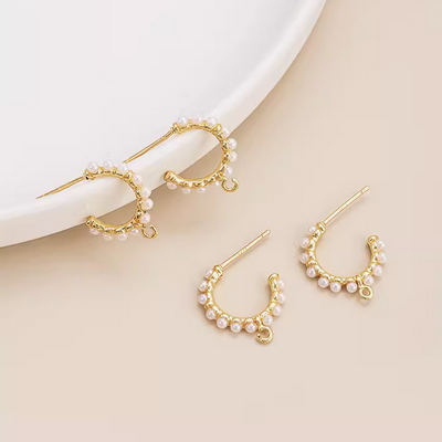 Earring-ABS Pearls With A Hanging Ring