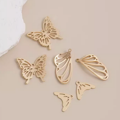 Metal Piece Pendant Butterfly Wings Fish Tail