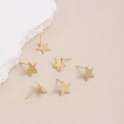 Earring Plate Star Wiht Hanging Ring